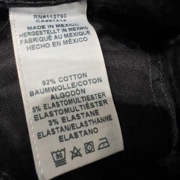 NWOT True Religion Jeans Mens 31 Straight Flap Black Faded Slim Stretch Denim - Picture 9 of 10